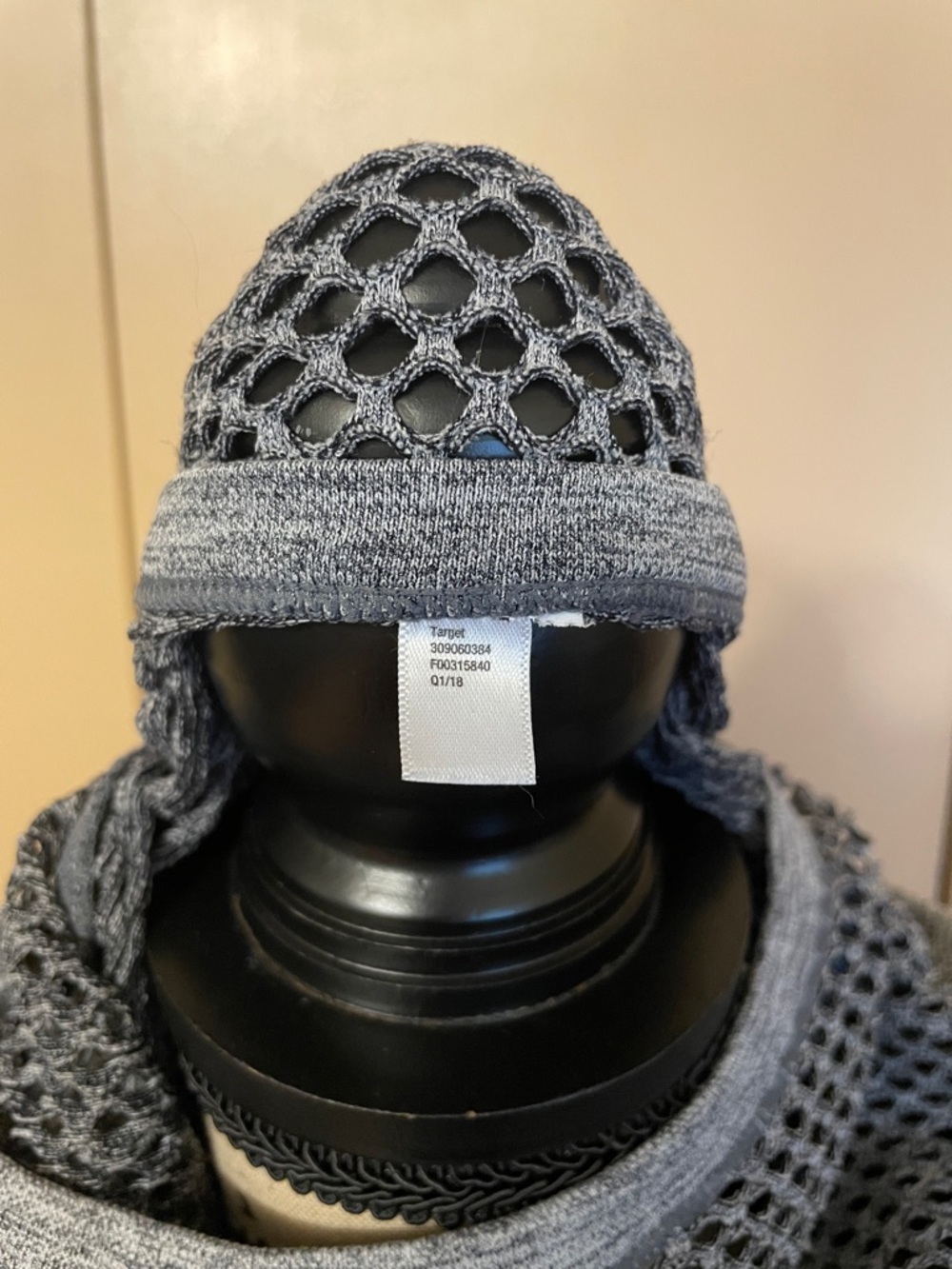 Gray Long Sleeve Mesh Pullover - Picture 6 of 9